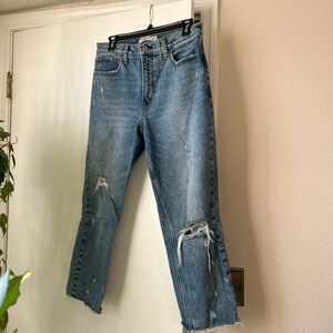 Abercrombie & Fitch Light Blue High Rise mom jeans